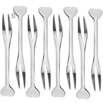 10 Mini Garfinho Talher Petisco Aperitivo Fondue Buffet Inox 10 Mini Garfinho Talher Petisco Aperitivo Fondue Buffet Inox