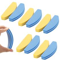 10 Mini Lixa Buffer Polir Unha Gel Acrílico 100/180 Banana Reta Lua