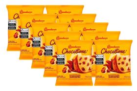 10 Mini Panettone Chocottone Bauducco Gotas Chocolate 80g