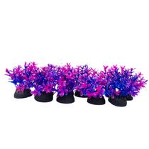 10 mini Planta Artificial Plantinha decoração para aquário