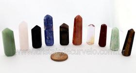10 Mini Pontinhas Mistas Furadas para Pingente de Colar - Tamanho 2,5 cm