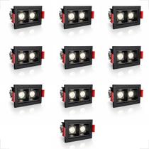 10 Mini Spot Downlight Duplo Led Embutir Varanda 4000k Bet86 10 Mini Spot Downlight Duplo Led Embutir Varanda 4000k Bet86