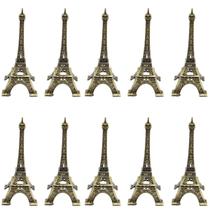 10 Mini Torres Eiffel Paris Decorativa em Metal 8cm Presente