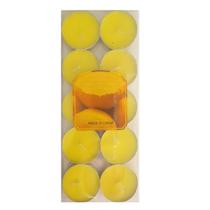 10 Mini Vela Aroma Limão Perfumada Colorida Refil Lamparina