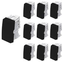 10 Módulo Interruptor Paralelo Fame Habitat Black 16A Preto
