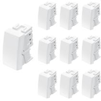10 Módulo Interruptor Simples Fame Habitat 16A Branco