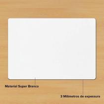 10 Mouse Pad Branco Retangular para Sublimação - 21x15 - Macio e Resistente