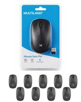 10 mouses sem fio ms200 usb 1200dpi multilaser