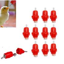 10 Niple Bebedouro Automático Aves Galinha Codorna Balde PVC