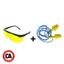 10 Óculos de proteção e 10 Protetor Auricular Epi 1ª Linha C/ CA Poli Ferr