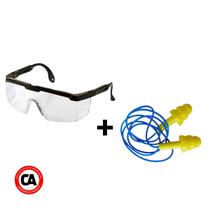 10 oculos de proteção e 10 Protetor Auricular Epi Resistente - Poli-Ferr