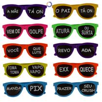 10 Óculos Frases Escuro Coloridos Balada Festa Casamento - Festachic