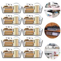 10 Organizador Cesto Aramado Metal Prateleira Encaixe Gaveta