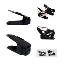 10 Organizadores De Sapato E Tênis Preto Com Regulagem Sapateira