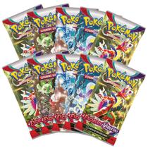 10 Pacotes Cartas Pokémon Booster 60 Cartas - Escarlate e Violeta
