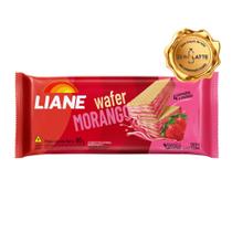 10 pacotes de Biscoito Wafer Morango Sem Lactose Liane 90g