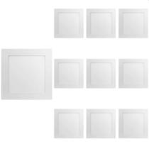10 Painel de Led Save Energy Quadrado de Sobrepor 20W Bivolt Branco 3000K Luz Amarela 10 Painel de Led Save Energy Quadrado de Sobrepor 20W Bivolt Branco 3000K Luz Amarela