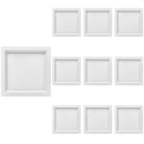 10 Painel de Led Stella Quadrado Deep de Embutir Recuado 17W Bivolt Branco 3000K Luz Amarela