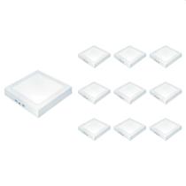 10 Painel de Led Taschibra Quadrado Lux de Sobrepor 12W 6500K Bivolt 10 Painel de Led Taschibra Quadrado Lux de Sobrepor 12W 6500K Bivolt