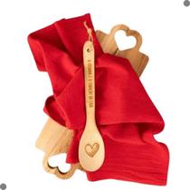 10 Pano De Prato 70x50 Cozinha Copa Vermelho C/ Bainha Kit - Preteli_Imports