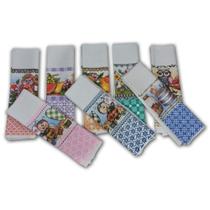 10 Pano De Prato Copa Cozinha Estampadão 40X65