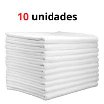 10 Pano Multiuso para Limpeza Extra Grande Branco 10 Pano Multiuso para Limpeza Extra Grande Branco