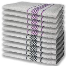 10 Panos De Prato Atoalhado Felpudo Premium 5 Lils 5 Preto