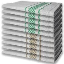 10 Panos De Prato Atoalhado Felpudo Premium 5 Verde 5 Marrom 10 Panos De Prato Atoalhado Felpudo Premium 5 Verde 5 Marrom