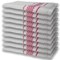 10 Panos De Prato Atoalhado Felpudo Premium Rosa 10 Panos De Prato Atoalhado Felpudo Premium Rosa