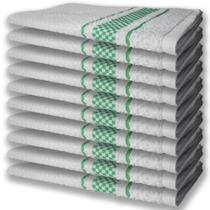 10 Panos De Prato Atoalhado Felpudo Premium Verde 10 Panos De Prato Atoalhado Felpudo Premium Verde