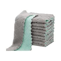 10 Panos de Prato de Microfibra - Dupla Face e Multiuso para Limpeza