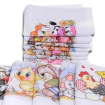 10 Panos de Prato Estampado Pé de Galinha