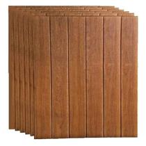 10 Papel De Parede 3d Placa Painel Adesivo Madeira Escura