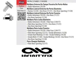 10 Parafusos Fixação Moldura Para Lama Linha Fiat Palio Uno Strada-PF68 10 Parafusos Fixação Moldura Para Lama Linha Fiat Palio Uno Strada-PF68