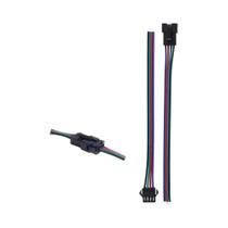 10 pares 2/3/4/5 pinos sm jst 15cm cabo fêmea/macho conectores para tira led rgb 5050 3528