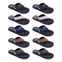 10 Pares Chinelo Sandália Masculino Borracha Tira Larga K110