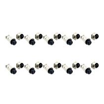 10 Pares - Conector Mike 2 Vias Circular Macho E Fêmea 10 Pares - Conector Mike 2 Vias Circular Macho E Fêmea