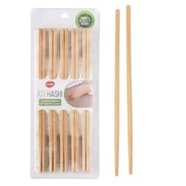 10 Pares De Hashi Bambu Reutilizável 20 Palitos Comida Japonesa - Clink 10 Pares De Hashi Bambu Reutilizável 20 Palitos Comida Japonesa - Clink