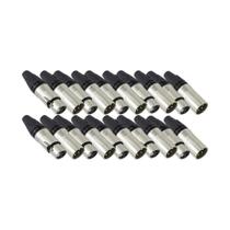 10 Pares de Plug XLR Cabo Linha Datalink Canon