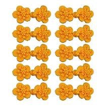 10 pares flor chinês cheongsam botões de nó fixar roupas DIY - 8