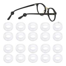 10 Pares Gancho Trava Suporte Aro Silicone Óculos Orelha Preto ou Branco Misto Adulto e Infantil Unissex 10 Pares Gancho Trava Suporte Aro Silicone Óculos Orelha Preto ou Branco Misto Adulto e Infantil Unissex