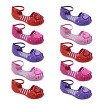 10 Pares Sapatilha Sandália Infantil Flores Love Atacado K77 10 Pares Sapatilha Sandália Infantil Flores Love Atacado K77