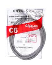 10 Patch Cord Gigalan Cat6 1 Metro Cinza Furukawa 35123241