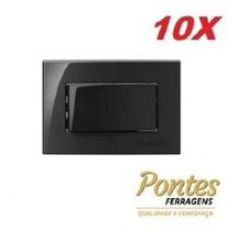 10 Pç Interruptor Simples P/Moveis Margirius Preto 10A 250