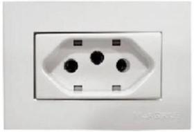 10 Pç Tomada Para Moveis Margirius 2P T Branca 20A 250V Nbr