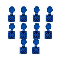 10 pc tomada sobrepor azul 3p+t 16a 9h 220v n4009 10 pc tomada sobrepor azul 3p+t 16a 9h 220v n4009