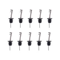 10 pçs aço inoxidável vinho licor pourer garrafa pourer bico cônico conjunto para barman cozinha 10 pçs aço inoxidável vinho licor pourer garrafa pourer bico cônico conjunto para barman cozinha