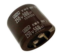 10 PÇS CAPACITOR ELETROLITICO 560X250V - 560UF X 250V - 105º