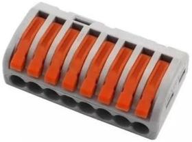 10 Pçs Conector Borne Emenda 8 Fios - Modelo Pct-218
