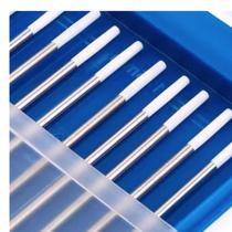 10 Pcs Eletrodo Tungstênio 2,40mm Ponta Branca 0,8% Zircônio 10 Pcs Eletrodo Tungstênio 2,40mm Ponta Branca 0,8% Zircônio